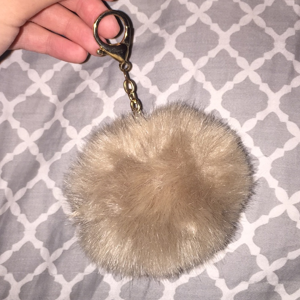 keychain puff ball